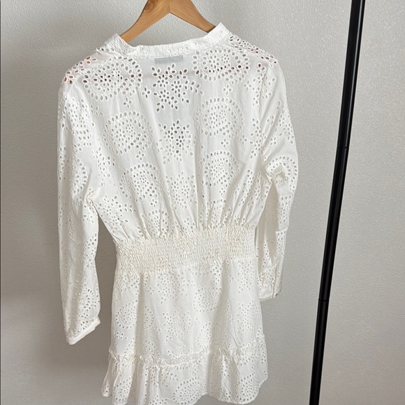 Zara White Long Sleeve Dress - Picture 4 of 10
